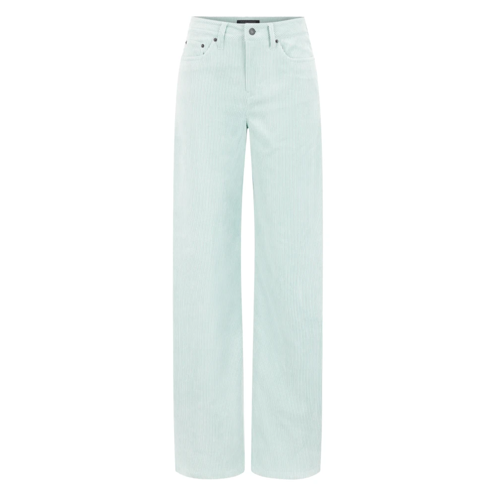 Drykorn Ribfluwelen relaxed fit wijde pijp jeans Blue Dames