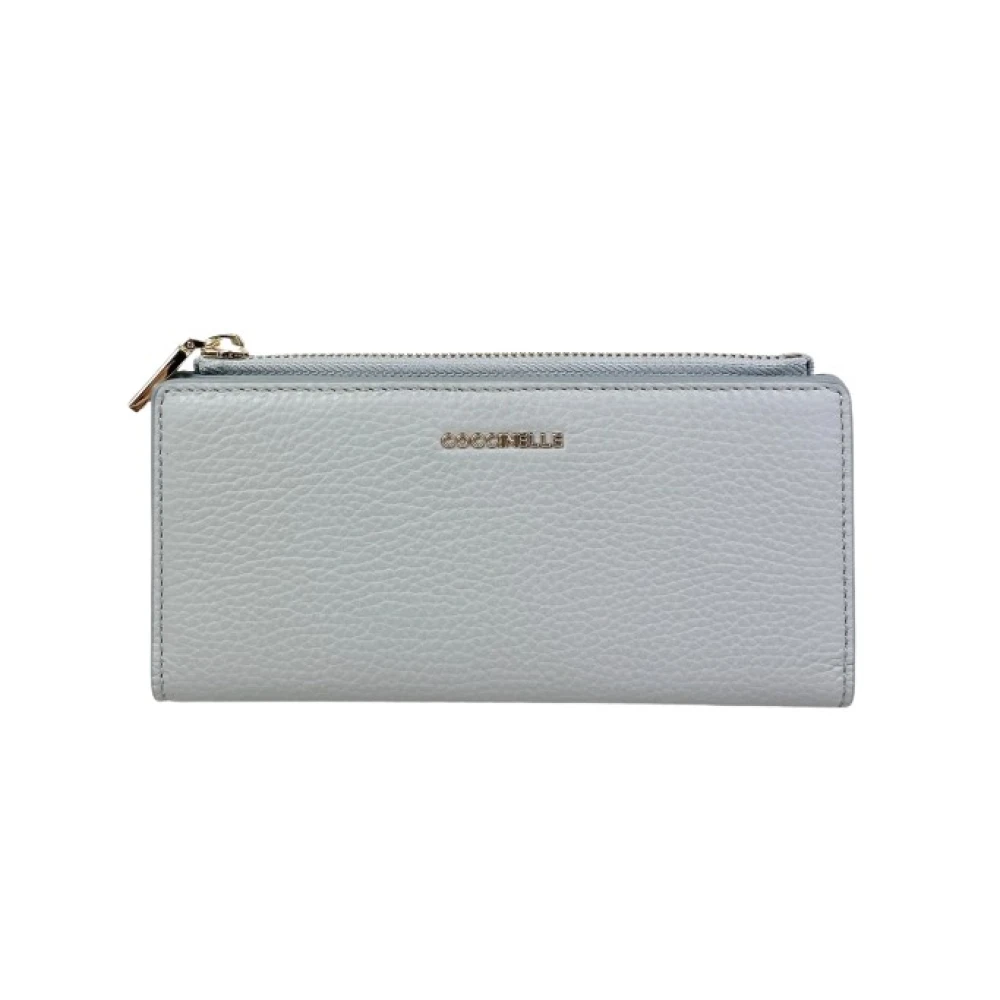 Coccinelle Women's Gray Wallets & Cardholders, One Size, Metallic Soft Wallet