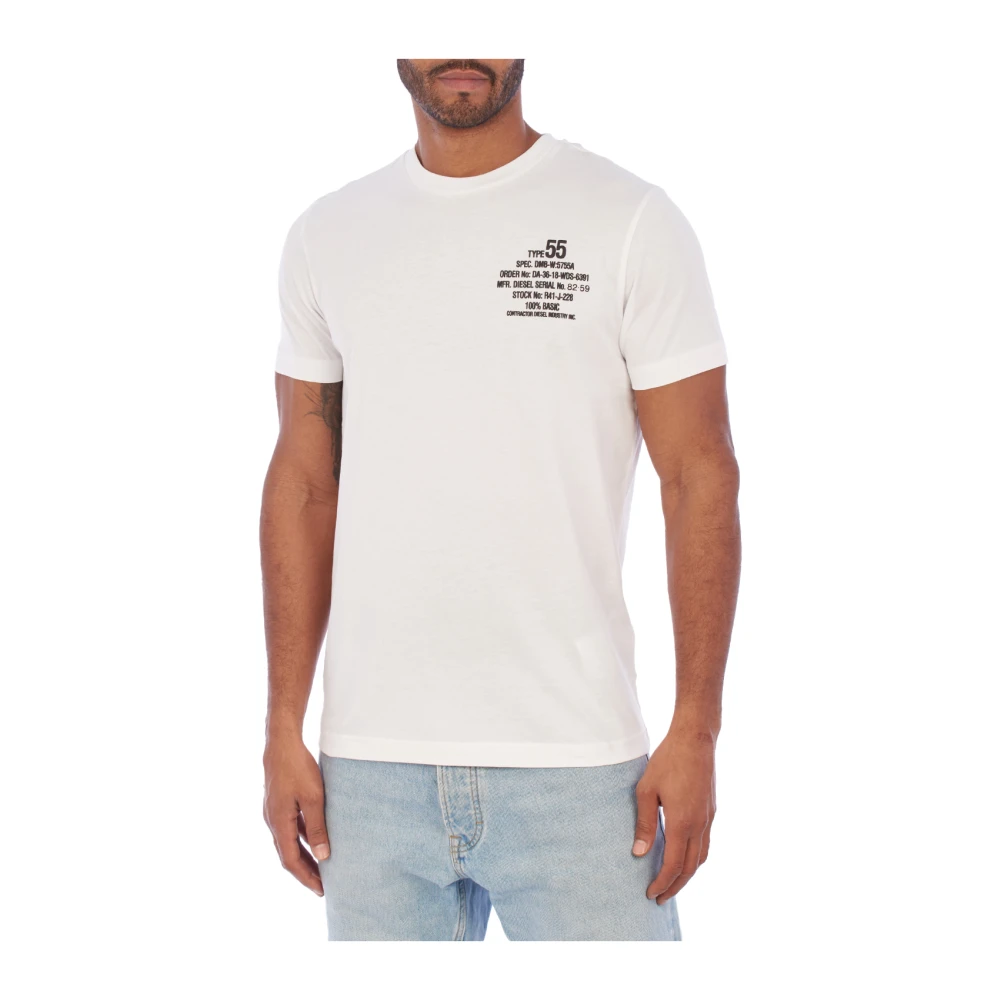 Diesel Uomo Bianco Top, 2XL, New,