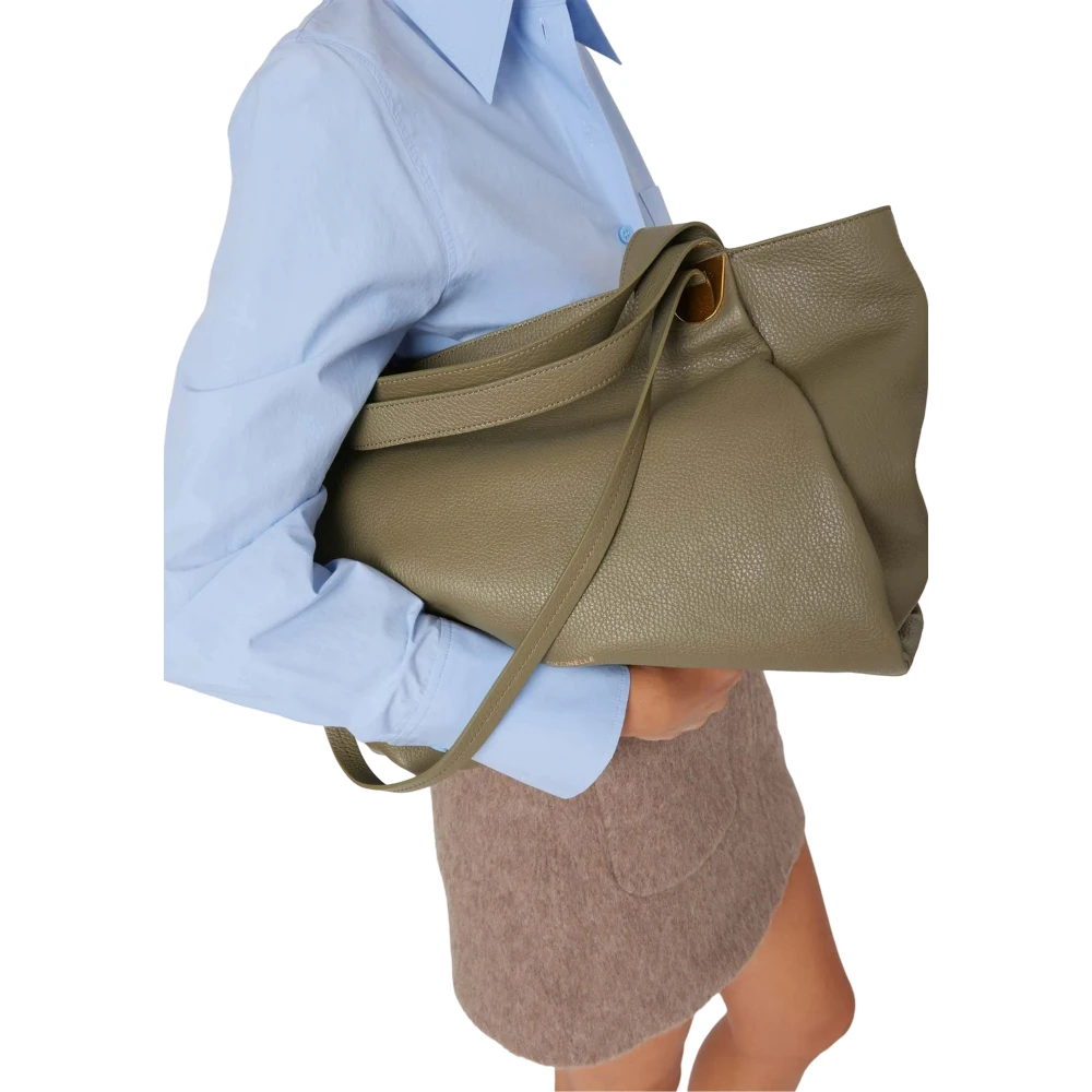 Coccinelle Leren handtas met ritssluiting Green Dames