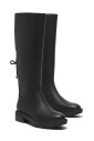 black-zip-up-leather-boots