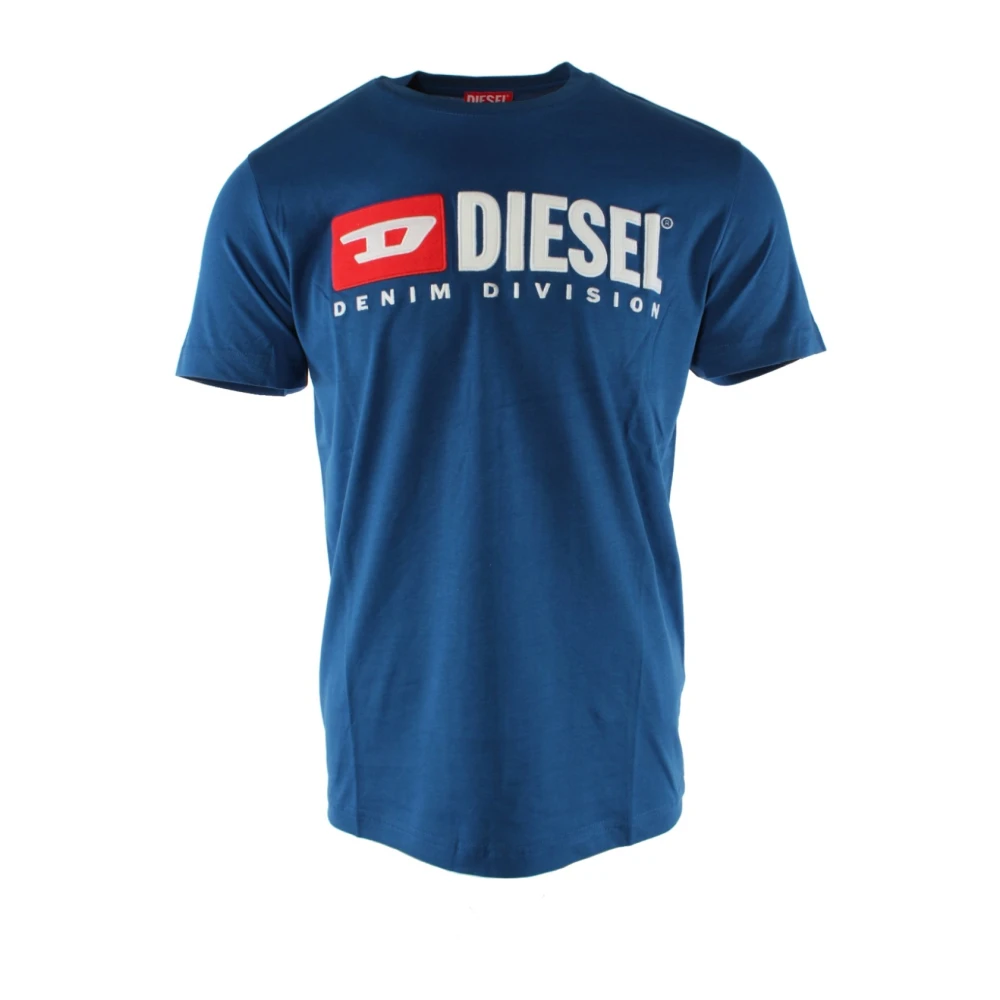 Diesel Blauw Katoenen Heren T-shirt Blue Heren
