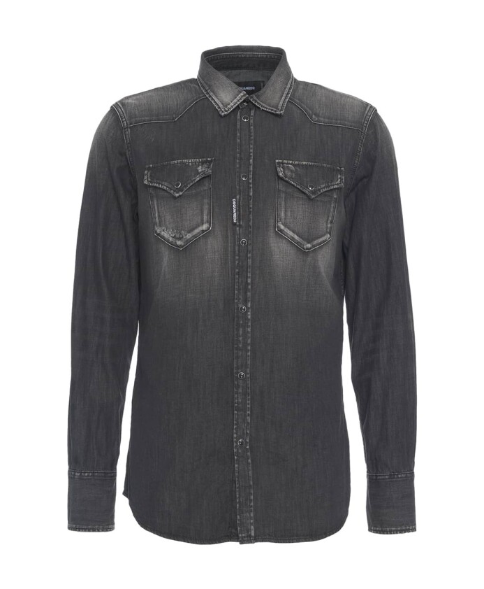 black-western-denim-shirt