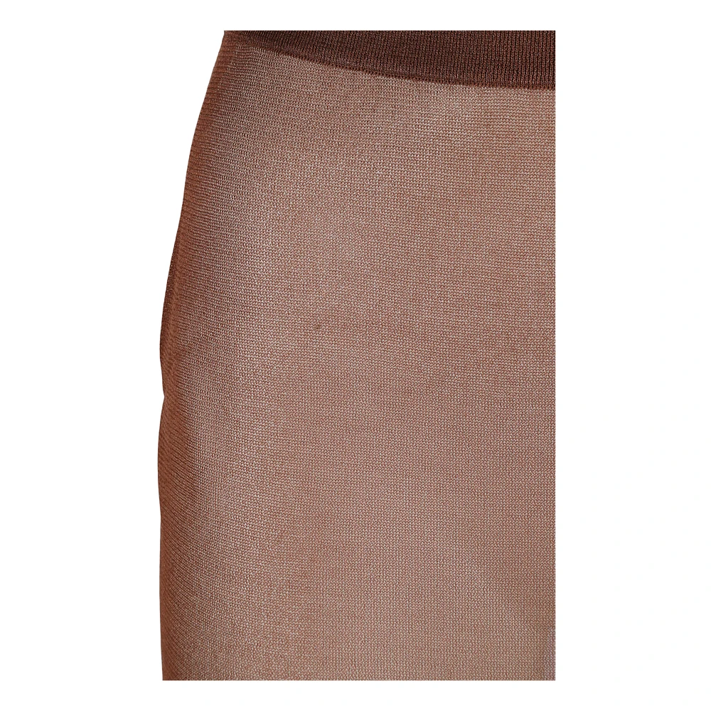 Saint Laurent Kokerrok met Jupe Crayon Brown Dames