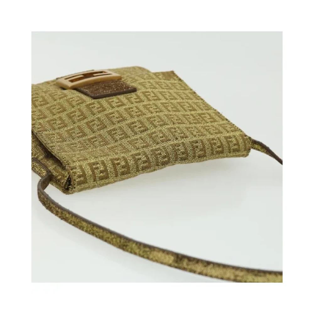 Fendi Vintage Pre-owned Canvas fendi-bags Yellow Dames
