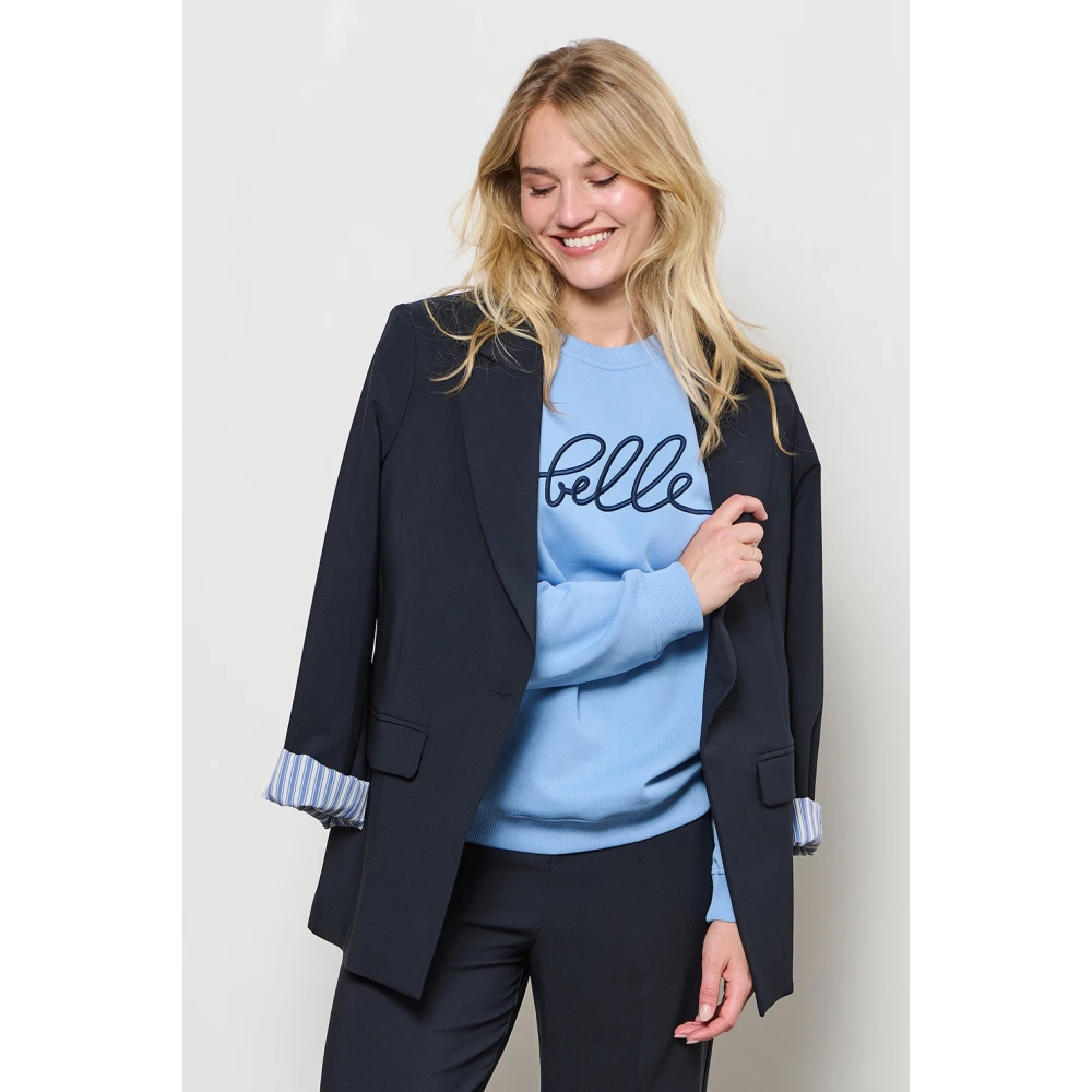 &Co Woman Blazer Heren Bruin Blue Dames