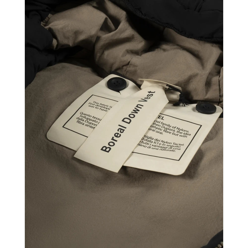 Ten C Zwarte Gewassen Donsvulling Gilet Black Heren