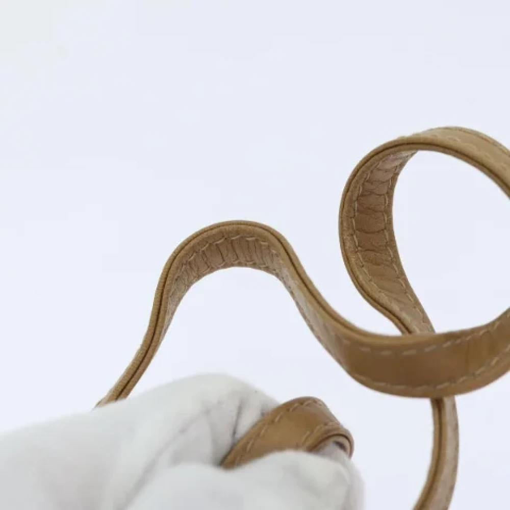 Celine Vintage Pre-owned Canvas shoulder-bags Beige Dames