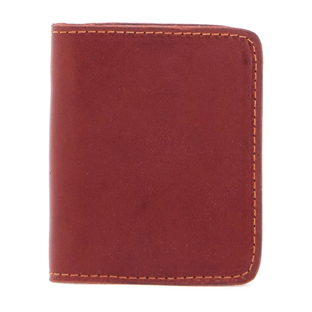 Guidi Elegante Kangoeroeleer Kaarthouder Red Heren