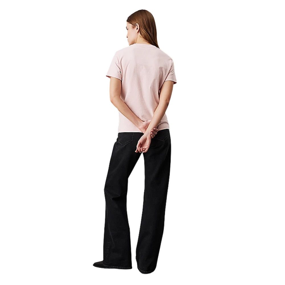 Calvin Klein Roze Katoenen T-shirts en Polos Pink Dames
