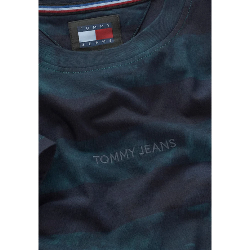 Tommy Hilfiger Blauwe Logo T-shirts en Polos Blue Heren