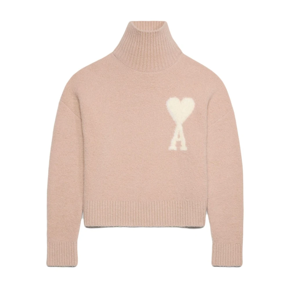 Ami Paris Pastel ADC Turtleneck Sweater Pink Heren