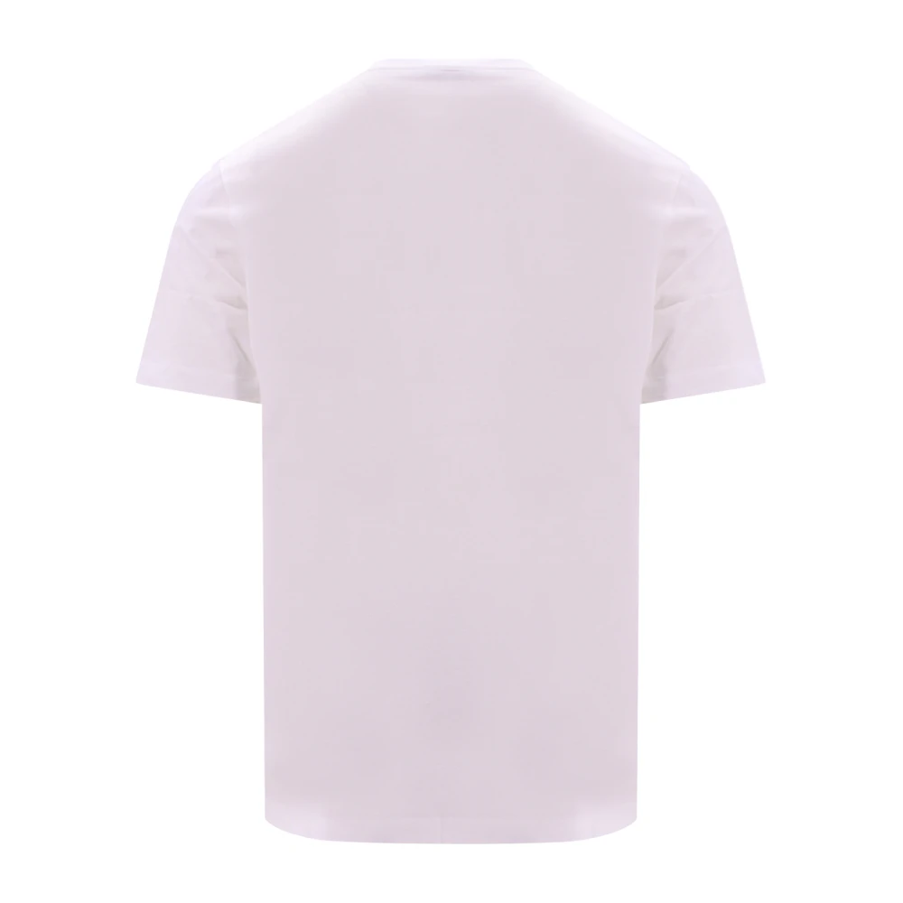 Versace Stijlvol Wit Katoenen T-Shirt met Maxi Logo Medusa White Heren