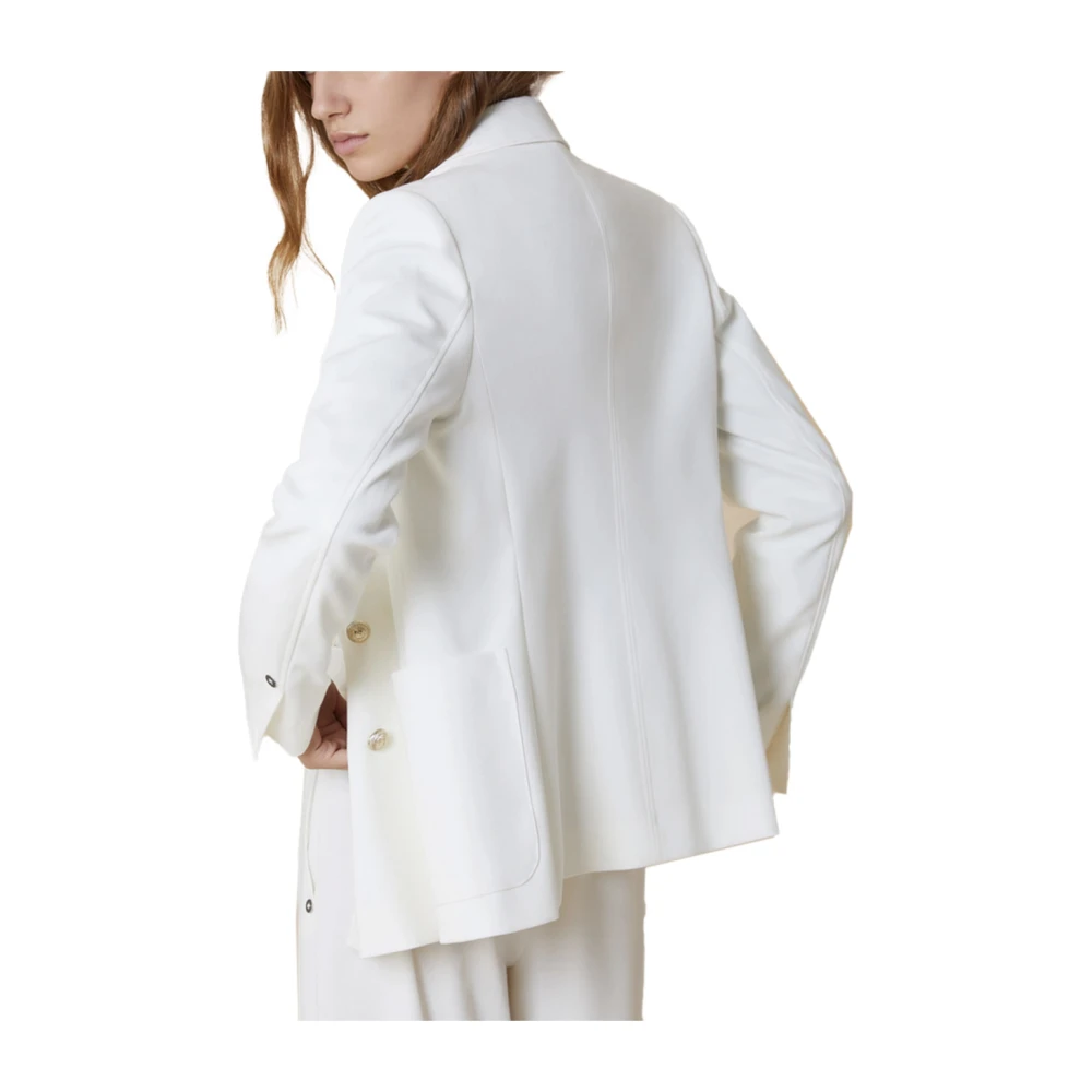 Pennyblack Elegant Slim Fit Blazer White Dames