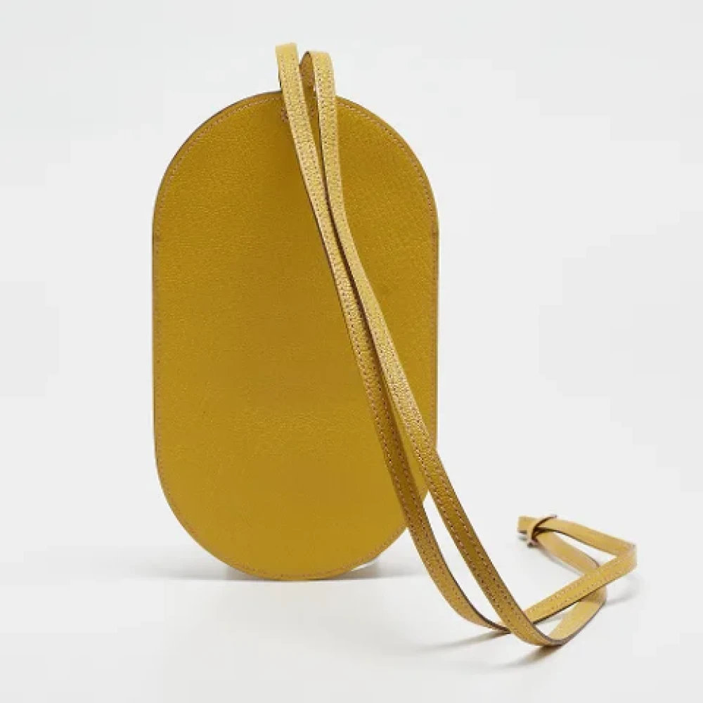 Hermès Vintage Pre-owned Leather home-office Yellow Dames