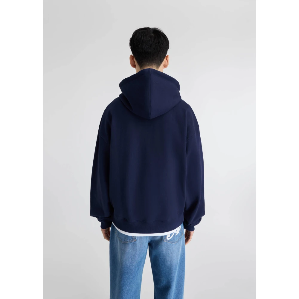 Axel Arigato Maine Zip-Up Hoodie Blue Heren