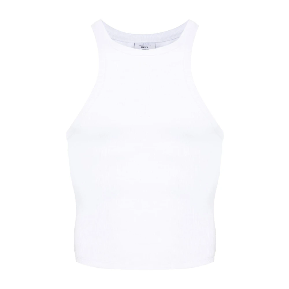 Vetements White Top - Female - Sleeveless Tops - M - Tops