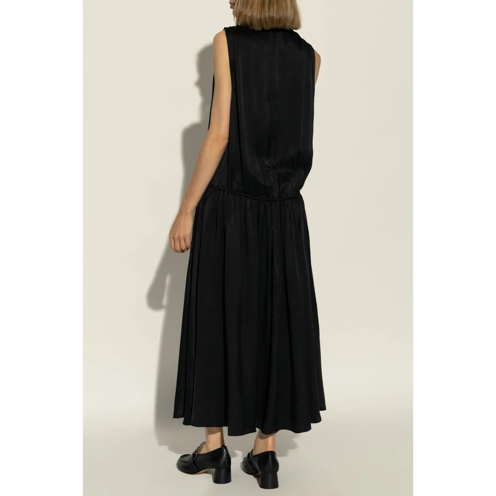 Anine Bing V-hals jurk Black Dames