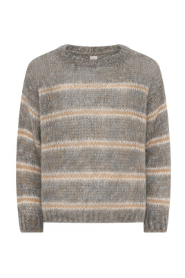 striped-hairy-pullover-blouse-grey