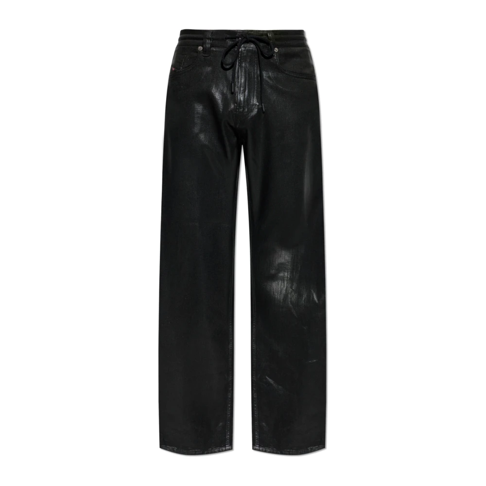Diesel Uomo Nero Pantaloni, W36, New,