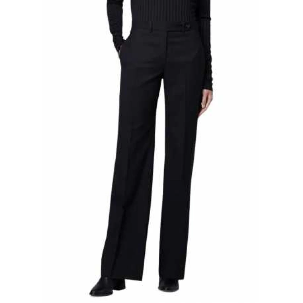Paul Smith Zwarte Rechte Wijde Been Reisbroek Black Dames