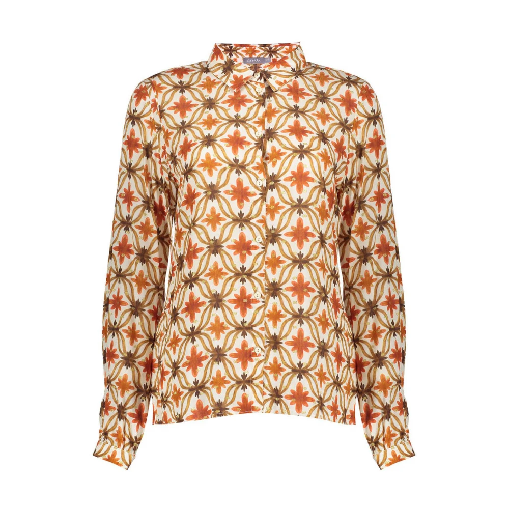 Geisha Elegante Blouse met Lange Mouwen Multicolor Dames