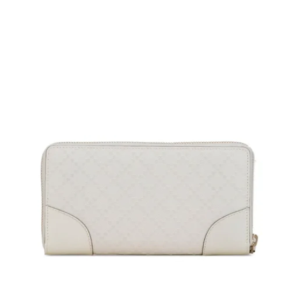 Gucci Vintage Pre-owned Leather wallets White Dames