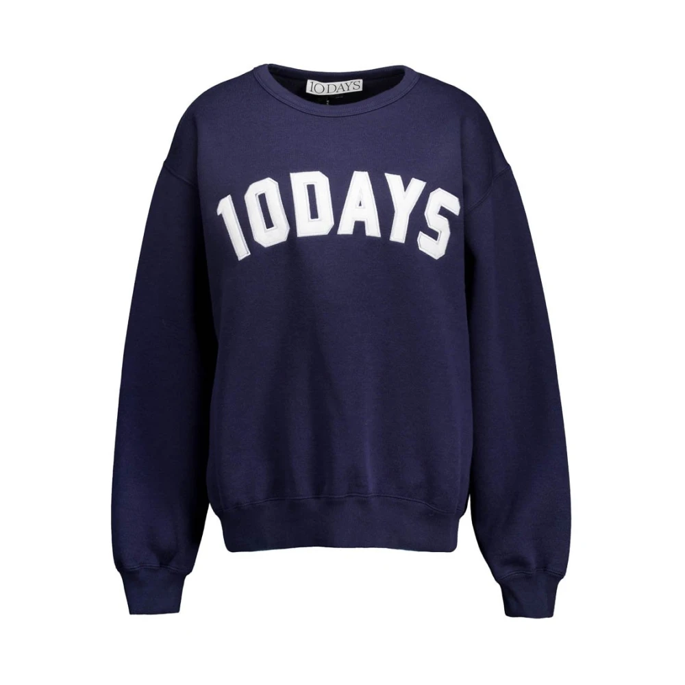 10Days Statement Sweater in Donkerblauw Blue Dames