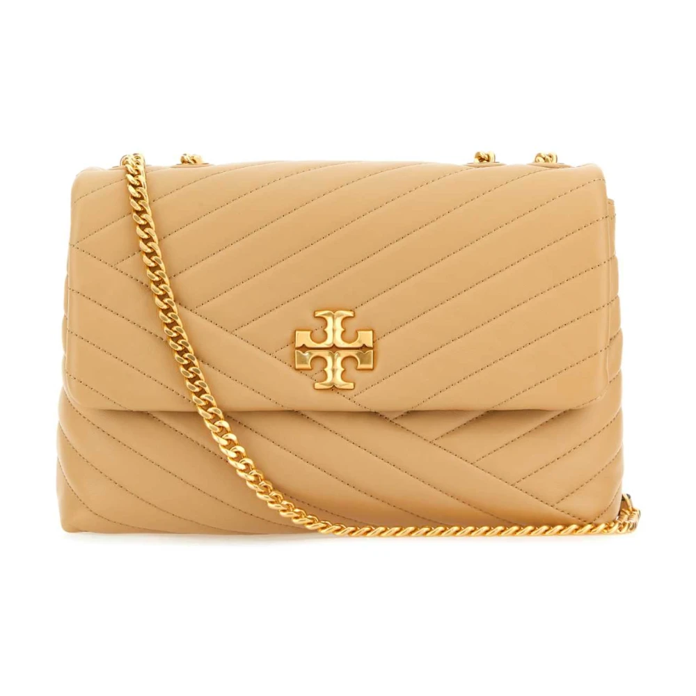 TORY BURCH Kira Schoudertas in Roze Leer Beige Dames
