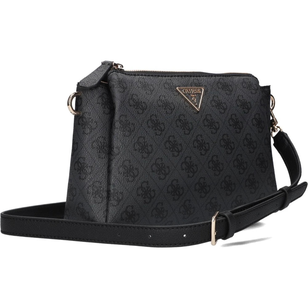 Guess Noelle Tri Compartment Crossbody Tas Black Dames