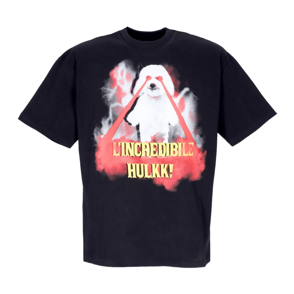 Phobia Archive Mannelijk Zwart Tops Heren, L, Katoen, T-Shirt Met Korte Mouwen En Ronde Hals