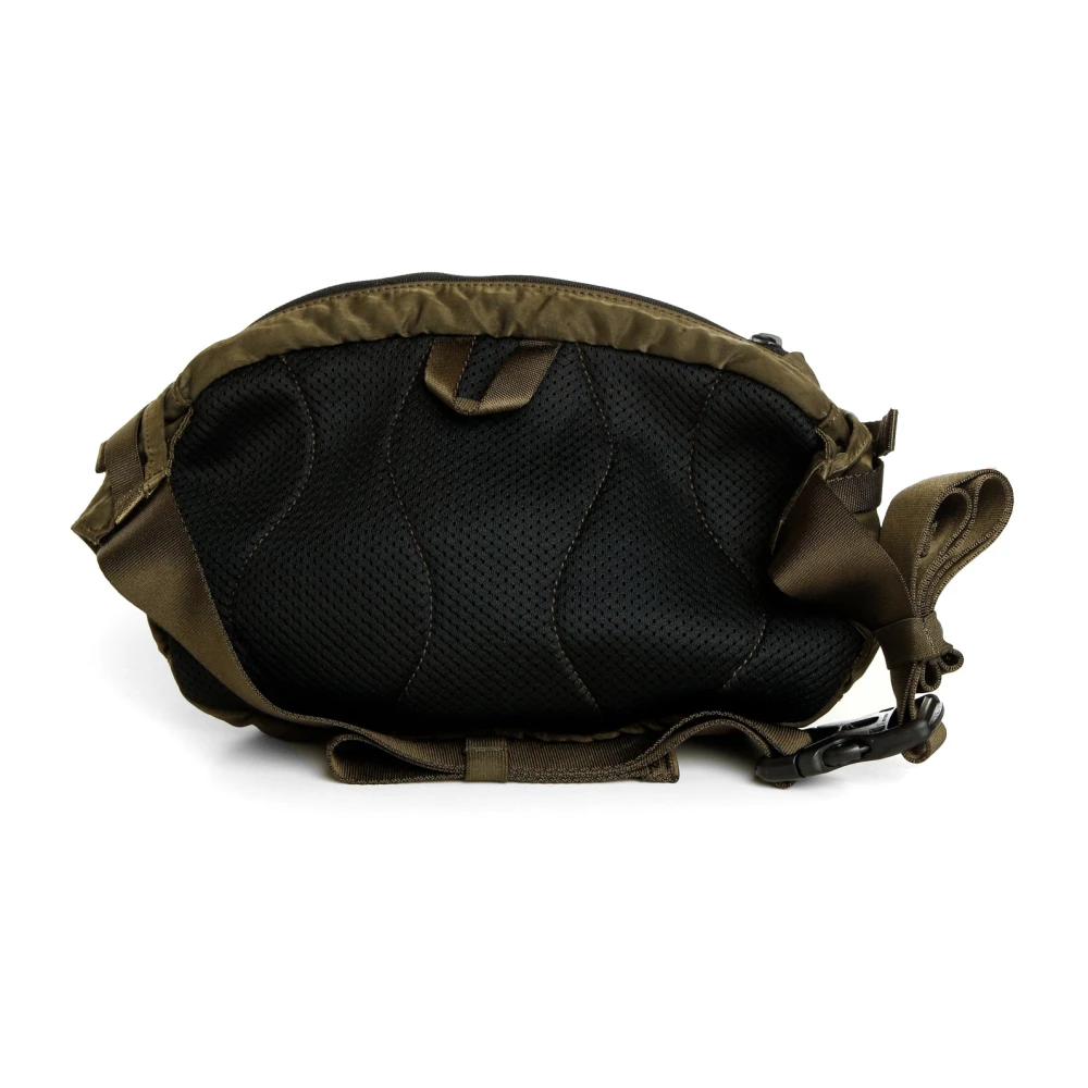 C.P. Company Nylon Crossbody Tas met Anti-Drop Behandeling Green Heren