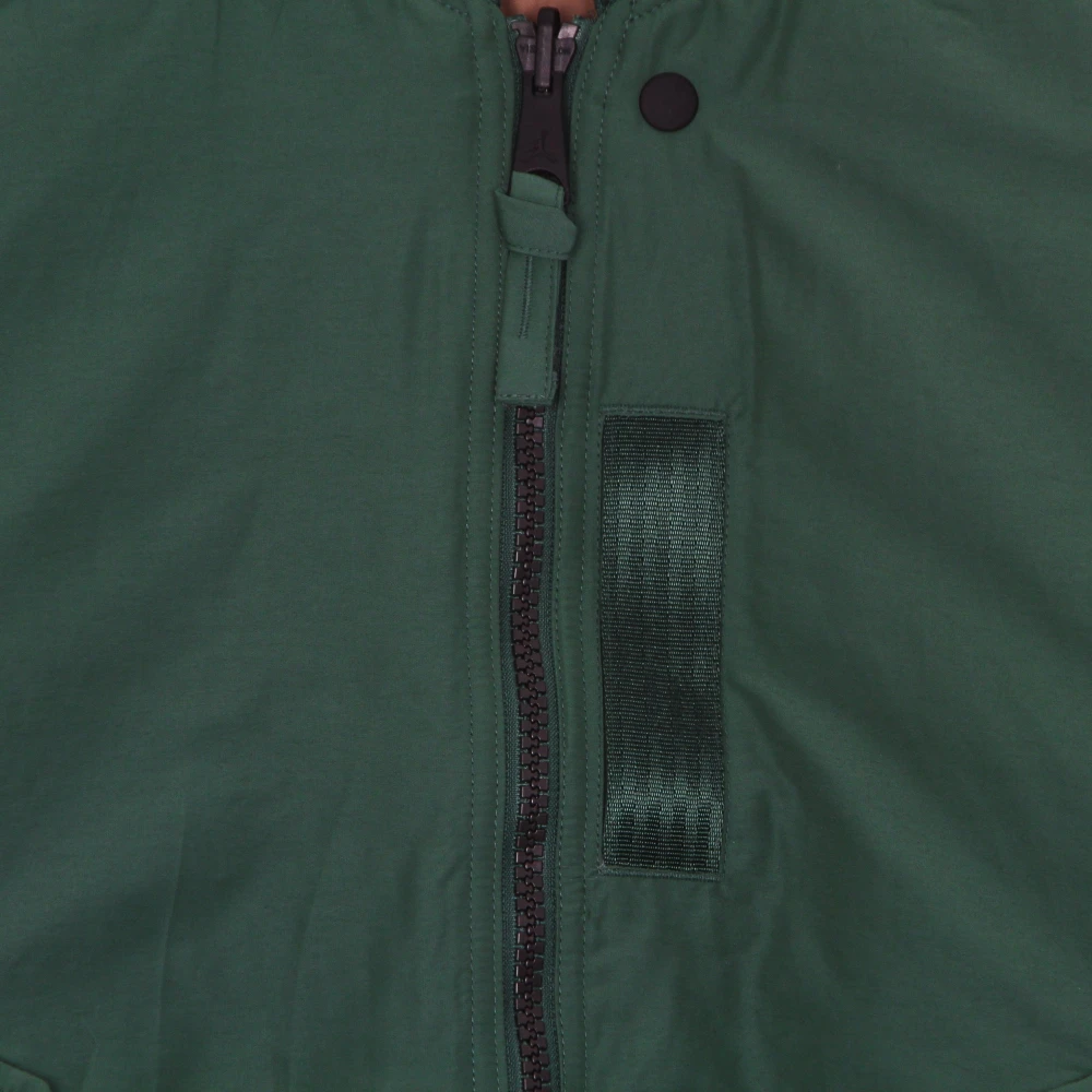 Jordan Omkeerbare Gewatteerde Ma-1 Jas Groen Bruin Green Heren