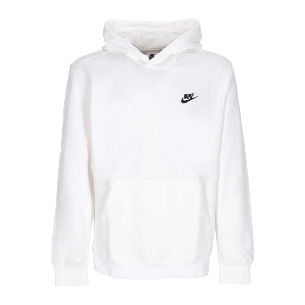 Nike Club Hoodie Wit Zwart White Heren