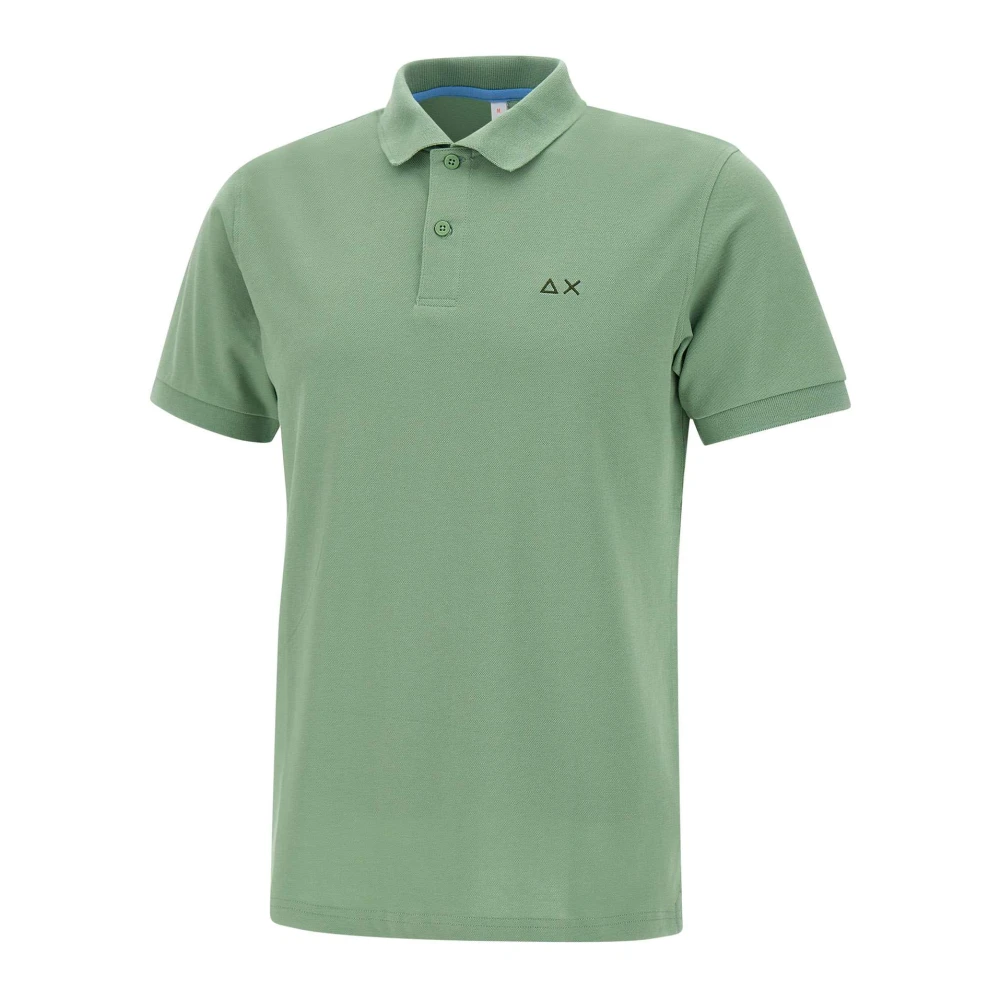 Sun68 Men's Green Polo Shirts, 3XL, Polo Basic