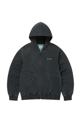 Damaged Zip Up Hoodie