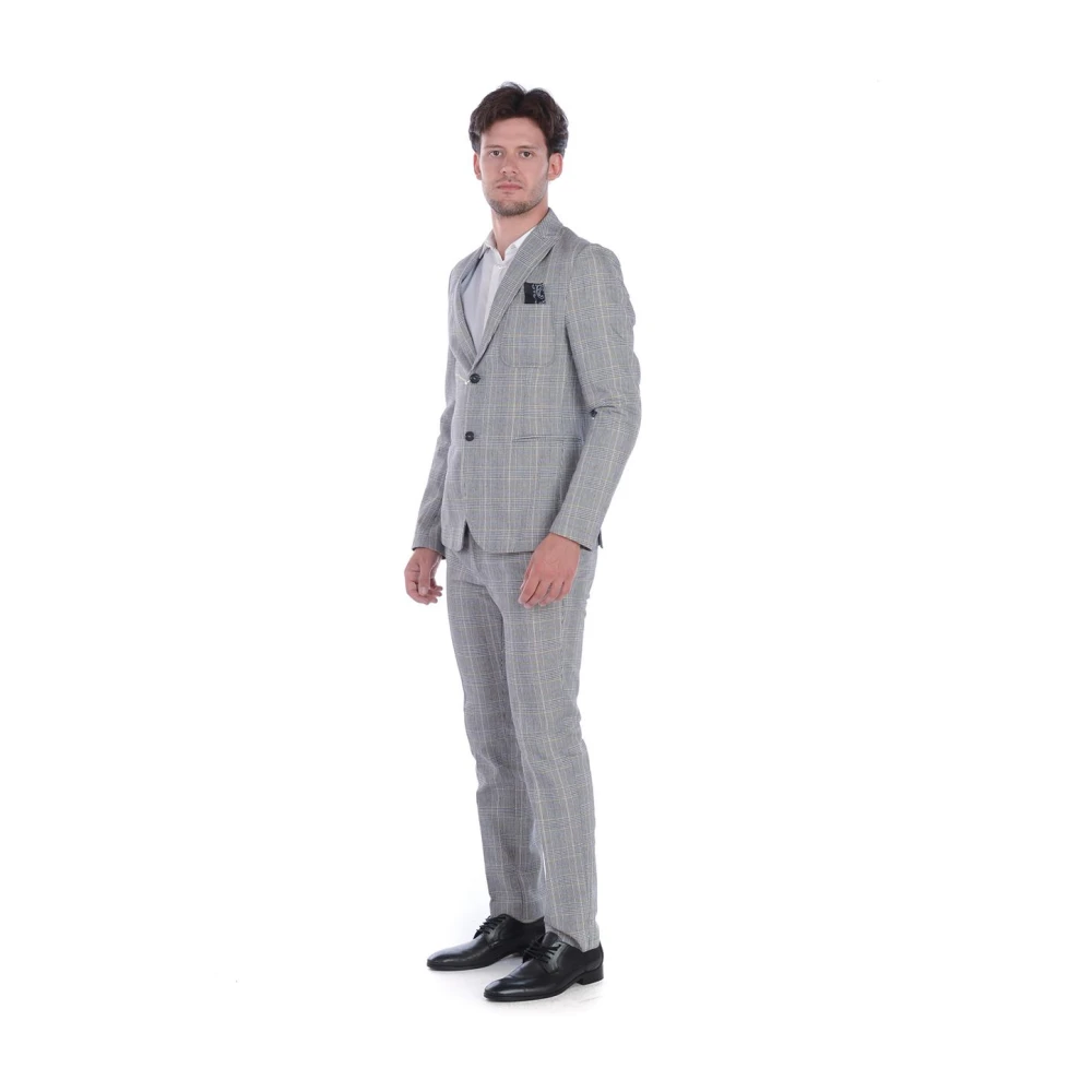 Daniele Alessandrini Elegant Suit Jacket Evora Multicolor Heren