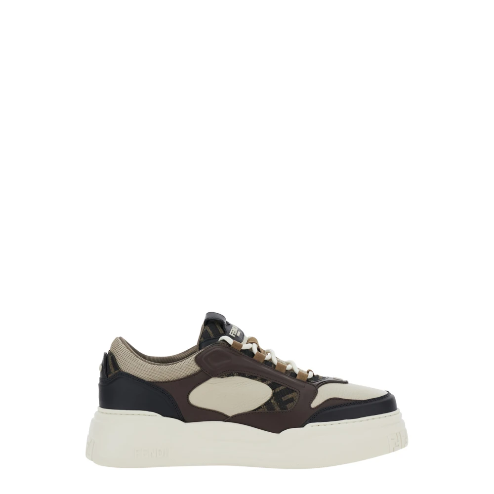 Fendi Force Trainers - Male - Sneakers - Brown - 9 Uk - Shoes