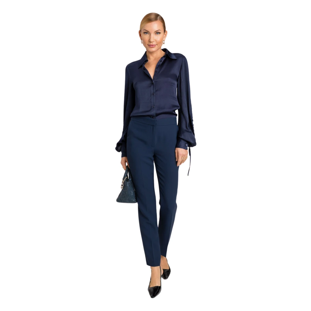 Twinset Blauwe Broek Set Blue Dames
