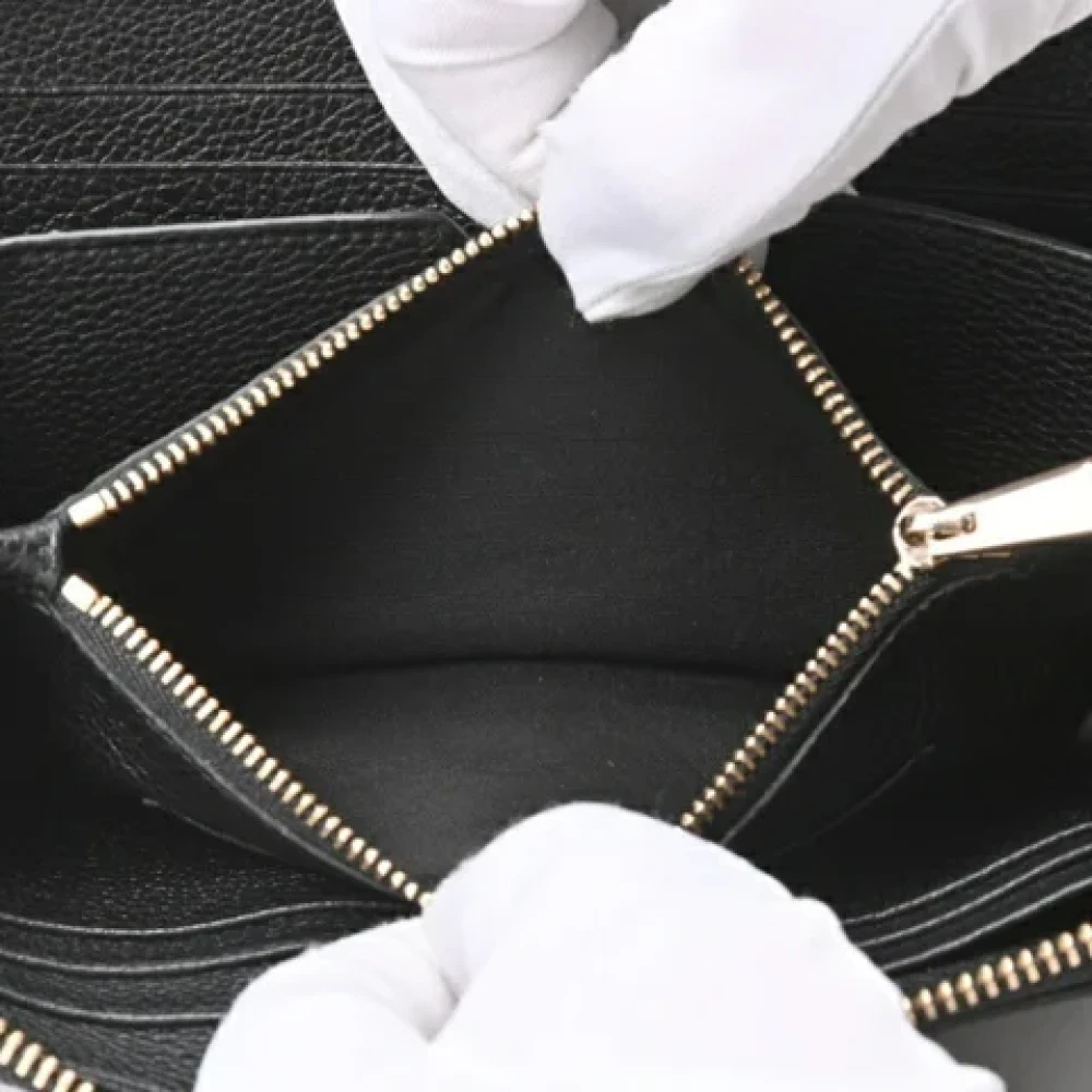 Salvatore Ferragamo Pre-owned Leather wallets Black Dames