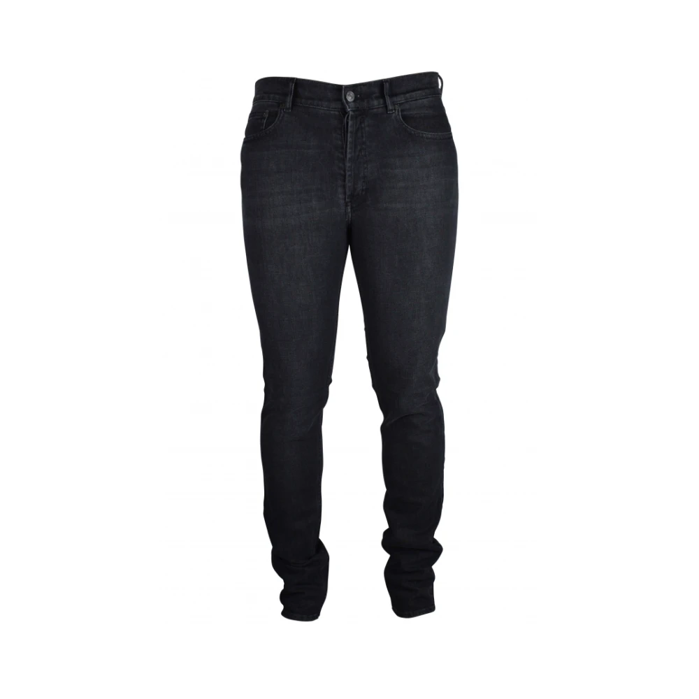 Givenchy Zwarte Stretch Katoen Slim-Fit Jeans Black Heren