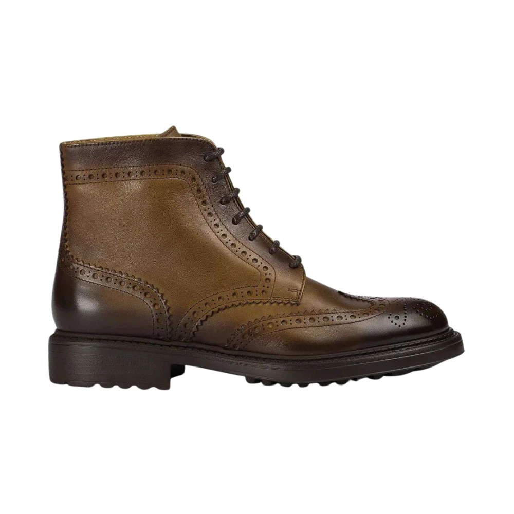 Doucal's Men's Brown Lace-Up Boots, 6 Uk, Ankle Boot Coda Di Rondine