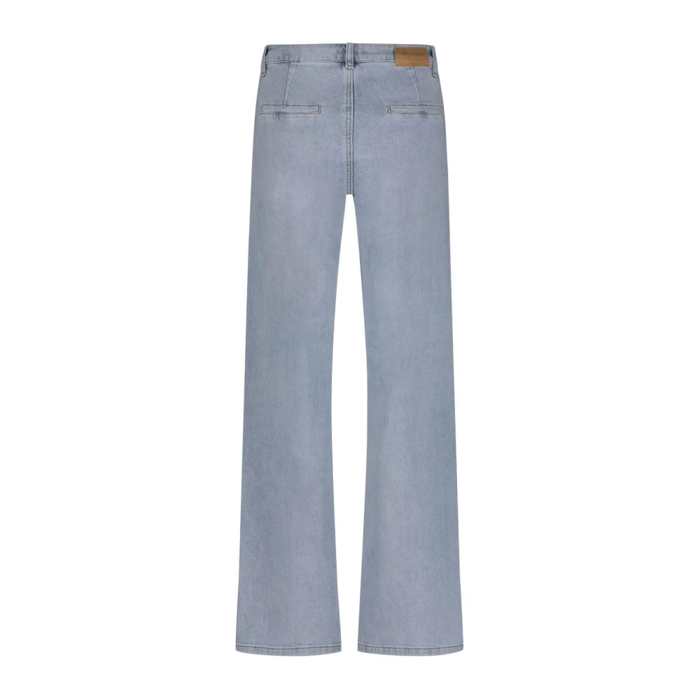 Red Button Colette Bleach Wide Leg Jeans Blue Dames