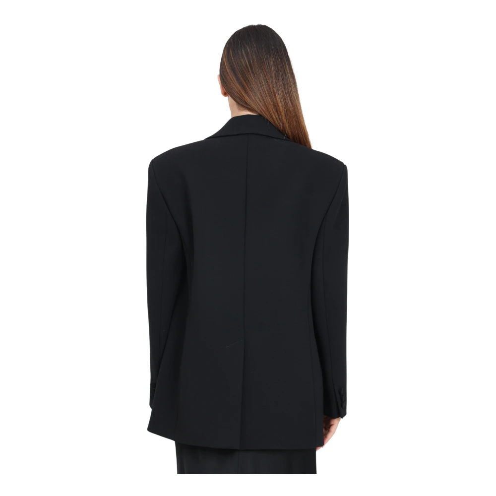 Max Mara Zwart Blazer Jas Eigentijdse Stijl Black Dames