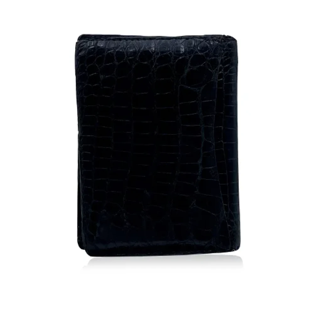Gucci Vintage Pre-owned Leather home-office Black Dames