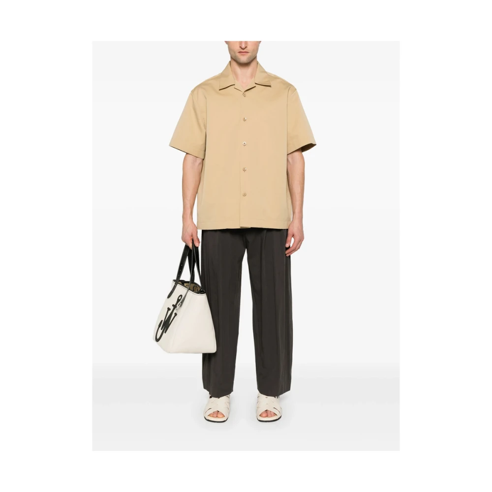 Studio Nicholson Donkergrijze Broek met Zakken en Knopen Gray Heren