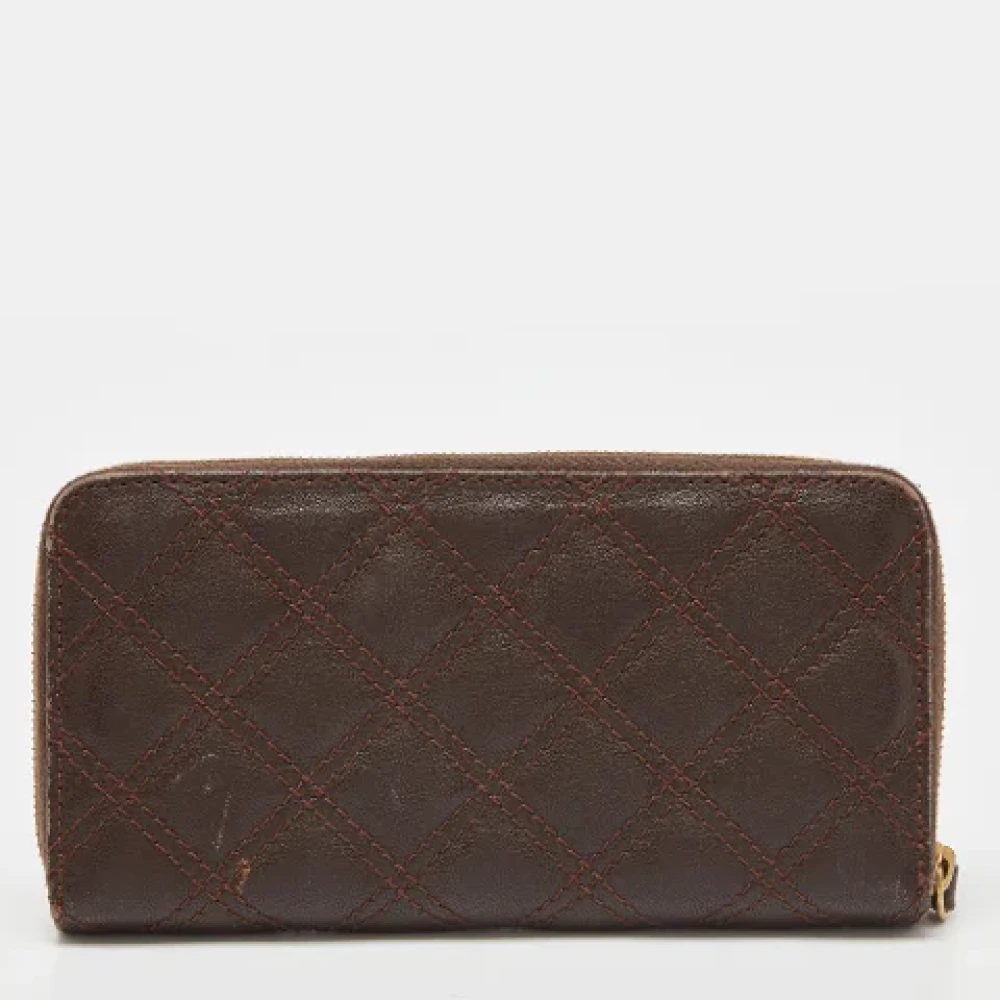 Marc Jacobs Pre-owned Leather wallets Brown Dames