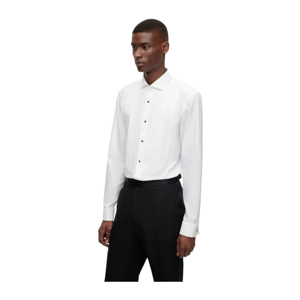 Boss Katoenen overhemd White Heren