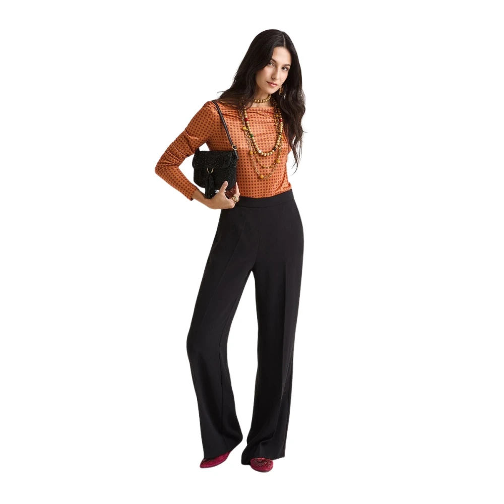 Maliparmi Donna Nero Pantaloni, 2XS, New,