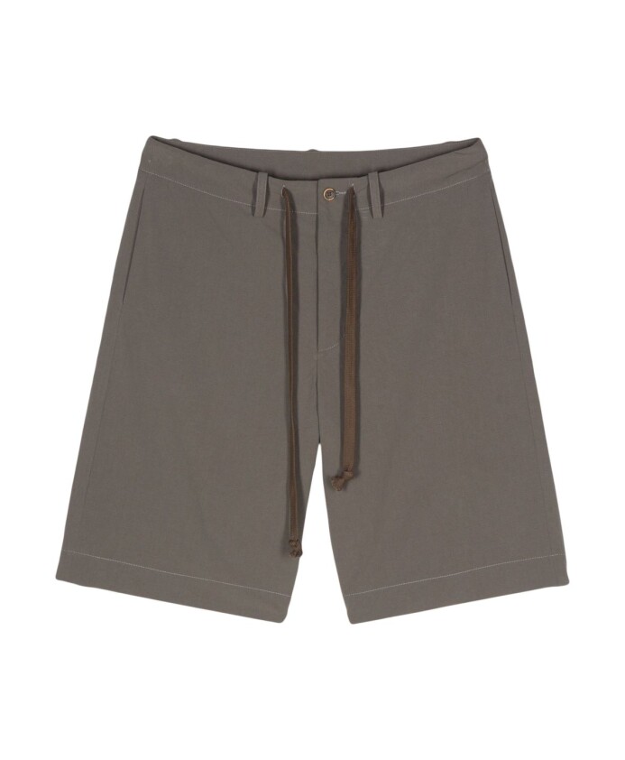 gra-bomuld-bermuda-shorts-med-snorelukning